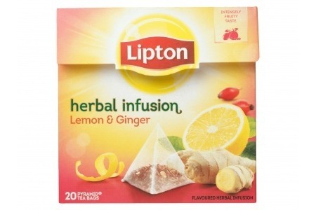 lipton herbal infusion thee lemon en ginger