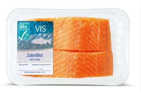 zalmfilet met huid