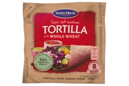 santa maria tortilla wraps met volkoren medium 8 stuks 320 g