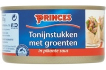 princes tonijnstukken met groenten in pikante saus