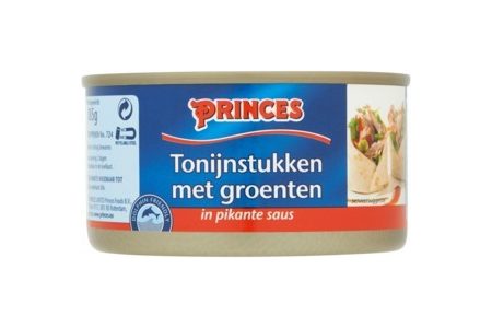 princes tonijnstukken met groenten in pikante saus