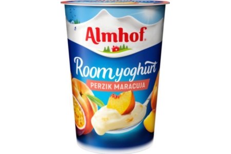 almhof roomyoghurt perzik maracuja