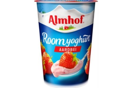 almhof roomyoghurt aardbei