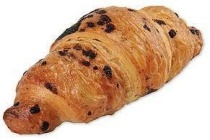 gevulde croissant chocolade