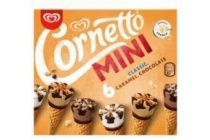 cornetto ijs mini mix caramel chocolade en classico 6 x 60ml
