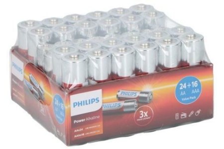 philips power alkaline 40 stuks