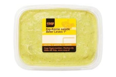 coop kip kerrie salade 150 gram