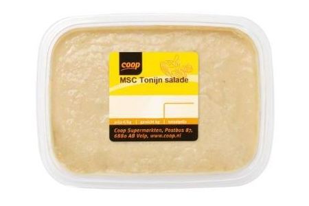 coop tonijn salade 150 gram