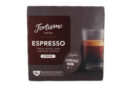 fortisimo espresso koffiecups 16 stuks