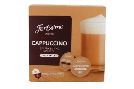 fortisimo cappuccino koffiecups 164 gram