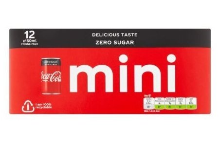 coca cola zero 12 x 15 cl