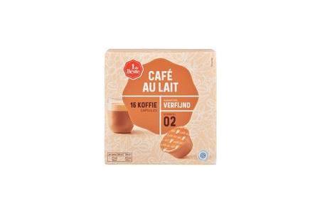 1 de beste koffie cups cafe au lait 16 stuks