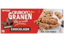 crunchy granenbiscuits chocola