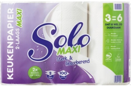 solo 2 laags maxi keukenpapier