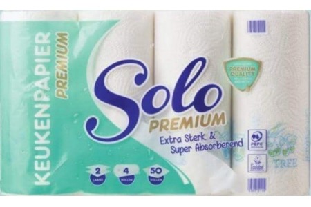 solo 2 laags premium keukenpapier