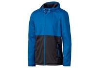 heren softshell jas zwart blauw