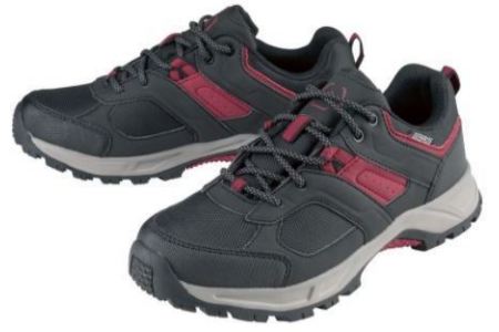 dames wandelschoenen zwart rood