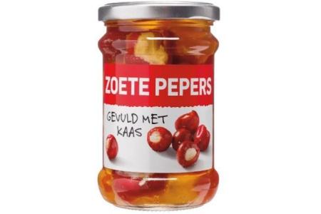 zoete pepers met kaas