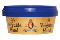 vergulde hand scheerzeeptablet