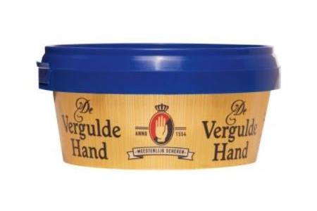 vergulde hand scheerzeeptablet