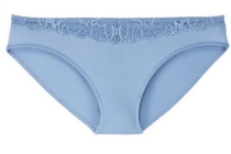 slips met kant blauw