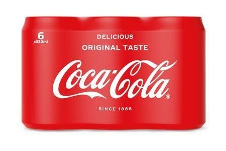 coca cola regular 6 pack 6 x 330 ml
