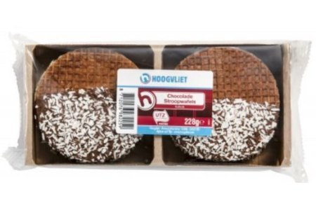 hoogvliet stroopwafels chocolade kokos