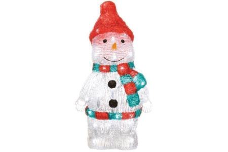 led kerstfiguur sneeuwpop