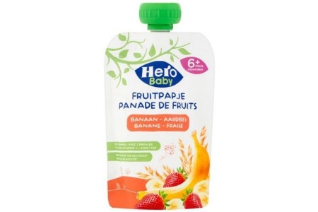 hero baby fruitpapje banaan en aardbei