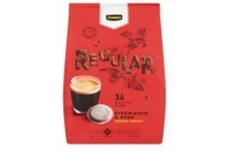 jumbo regular koffiepads 36 st