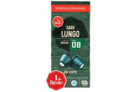 koffiecups mainstream dark lungo