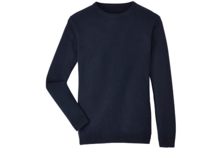 luxe heren pullover met kasjmier zwart