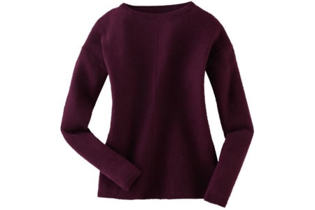 dames kasjmieren pullover bordeaux