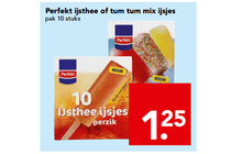 perfekt ijsthee of tum tum mix ijsjes