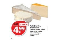 plus brie 60 brie kruiden checircvre buche dana blue of st paulin