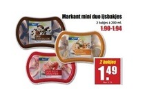 markant mini duo ijsbakjes