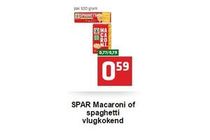 spar macaroni of spaghetti vlugkokend