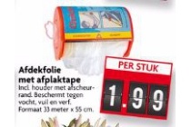 afdekfolie en afplaktape