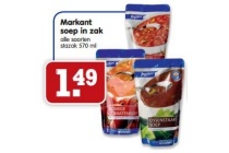 markant soep in zak