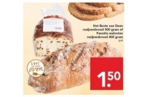 het beste van deen rozijnenbrood 500 gram of panotta walnoten rozijnenbrood 400 gram