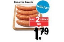 shoarma saucijsjes