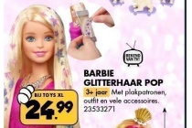 barbie glitterhaar pop