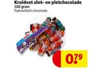 kruidvat sint en pietchocolade