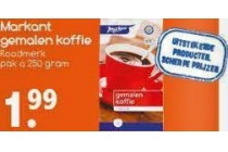 markant gemalen koffie