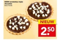 deen tartelettes triple chocolate