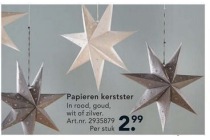 papieren kerstster