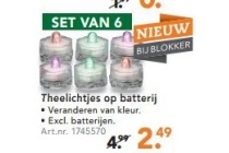 theelichtjes op batterij