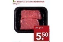 het beste van deen hertenbiefstuk