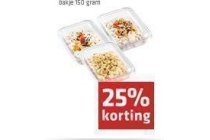 spar gegarneerde salades