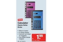 calculator staples better binder